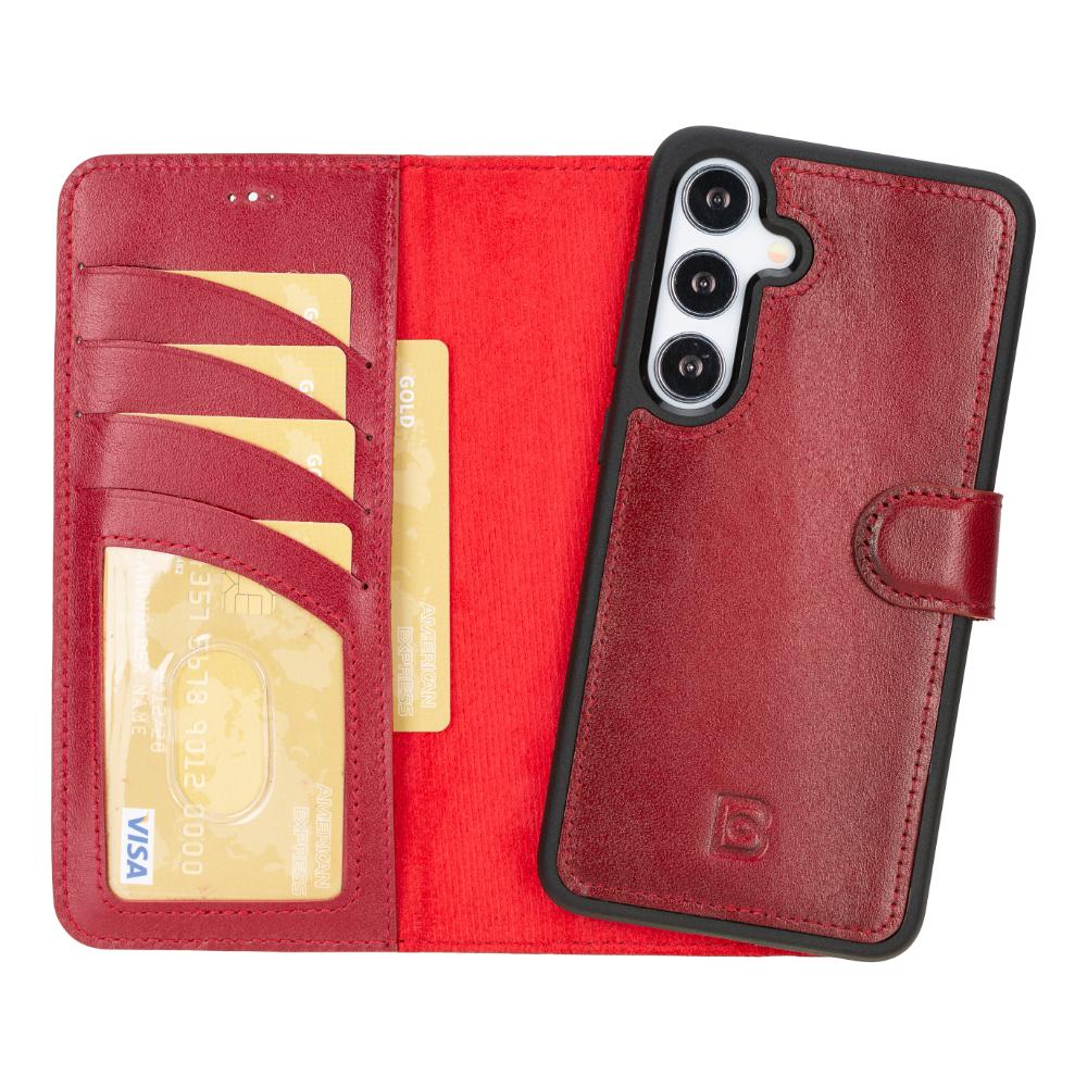 Magic Samsung Galaxy S25 Leather Detachable Wallet Case