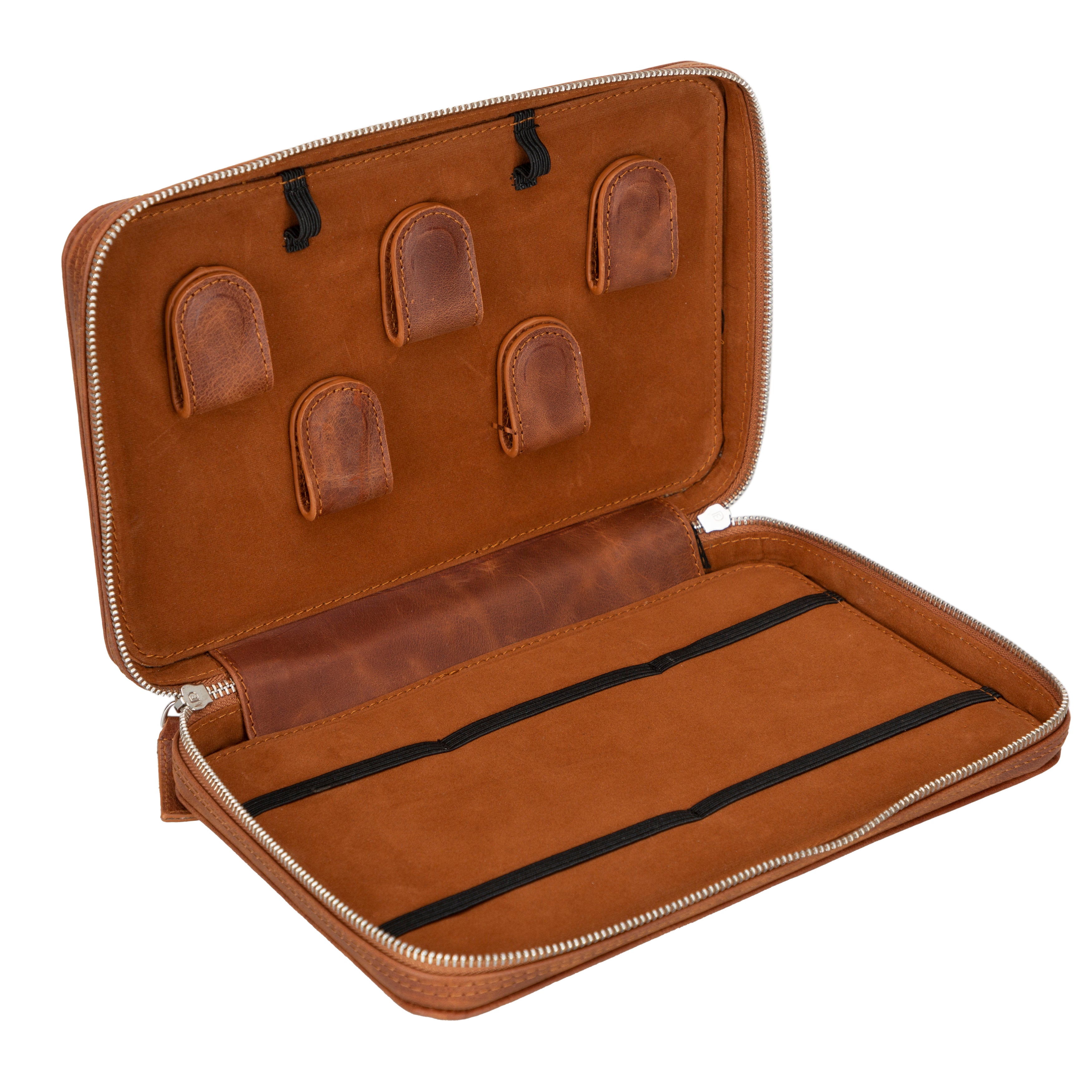 Travel Leather Cable Organizer