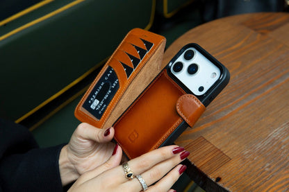 Magic iPhone 17 Pro Max Detachable Leather Wallet Case