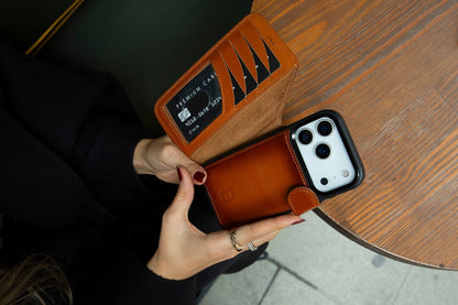 Magic iPhone 17 Pro Max Detachable Leather Wallet Case