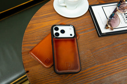 Magic iPhone 17 Pro Max Detachable Leather Wallet Case