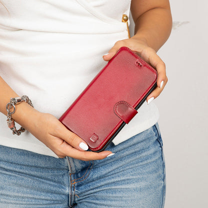 Magic iPhone 17 Detachable Leather Wallet Case