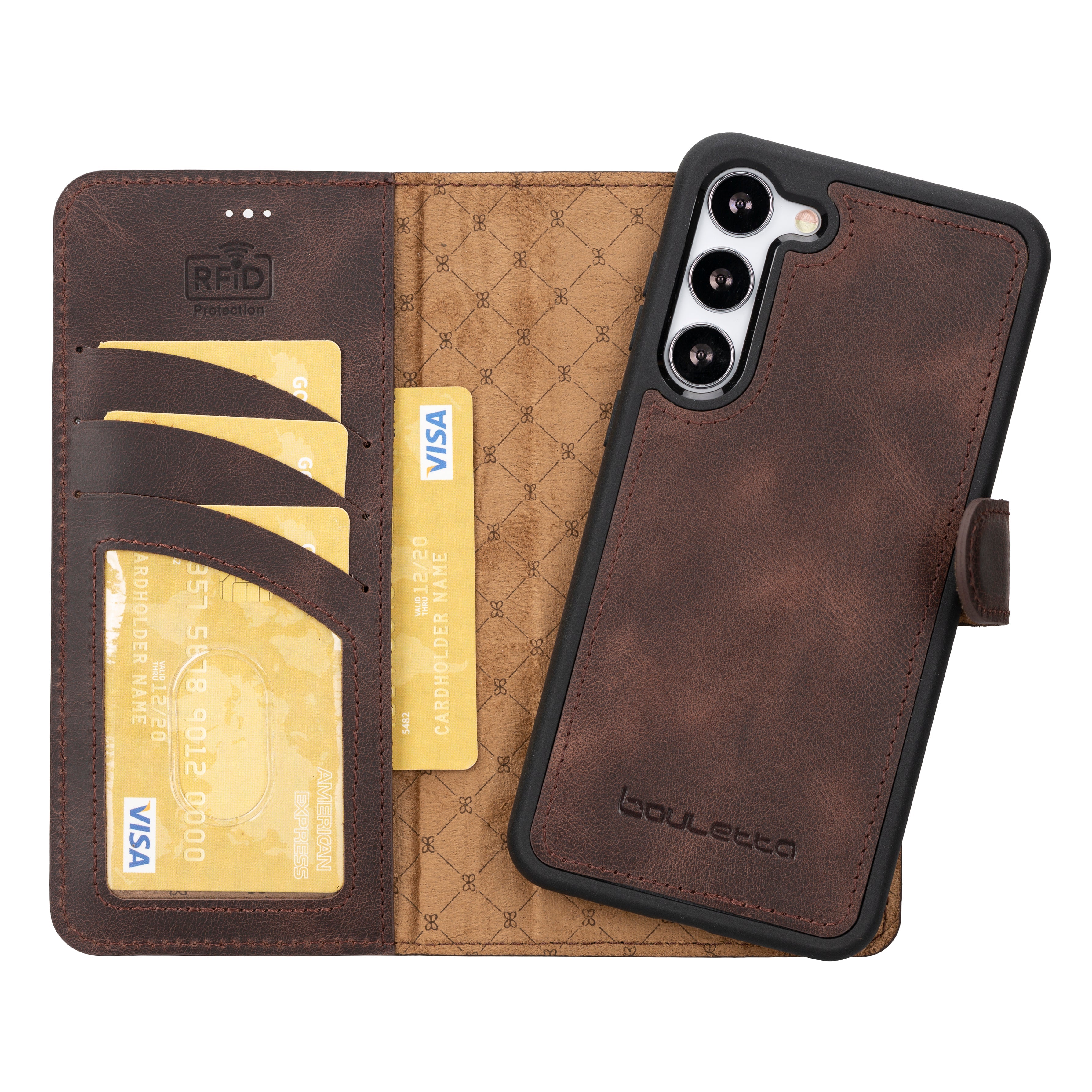 Magic Samsung Galaxy S25 Leather Detachable Wallet Case