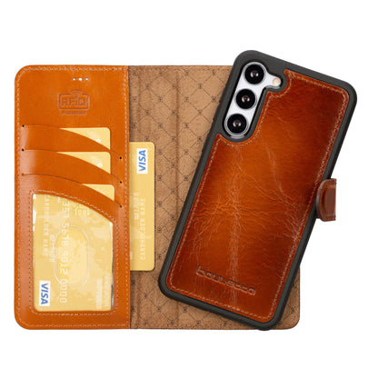 Magic Samsung Galaxy S25 Plus Leather Detachable Wallet Case