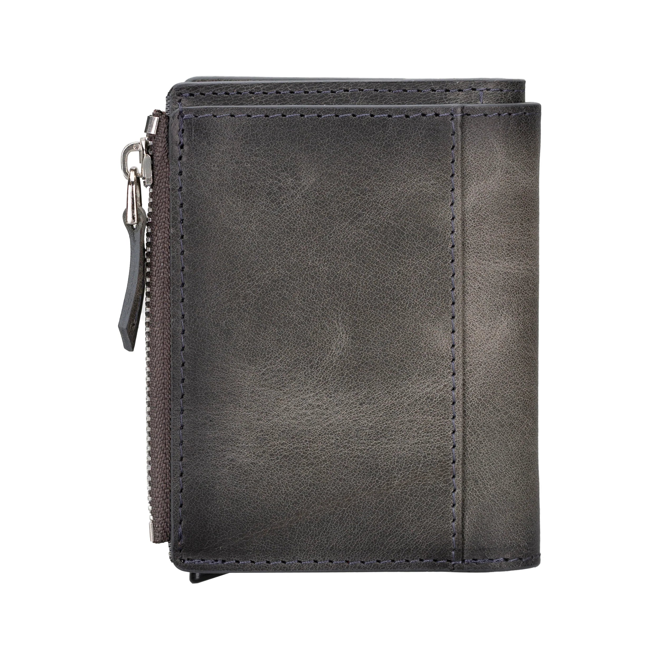 Leather Zip Mechanical Card Holder