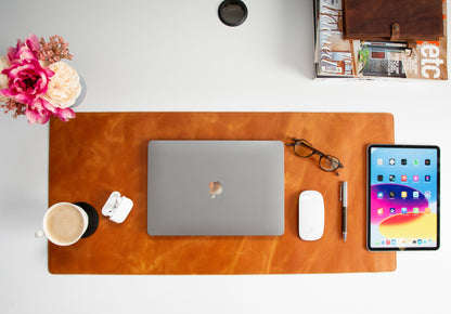 Tavolo Single Layer Leather Desk Mat - Large
