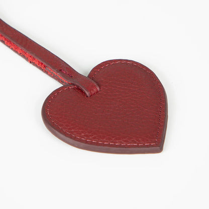 Heart Leather Bag Charm