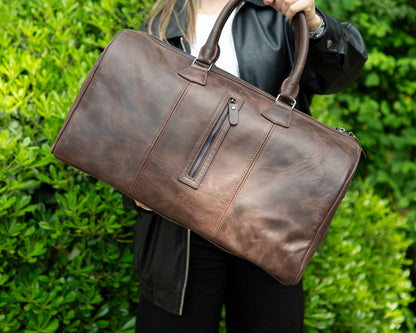 Leather Travel & Sport Duffel Bag