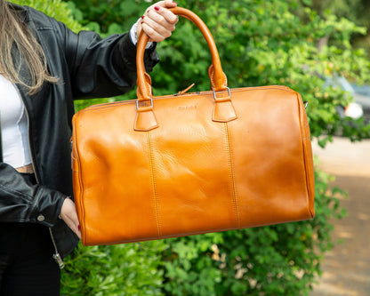 Leather Travel & Sport Duffel Bag