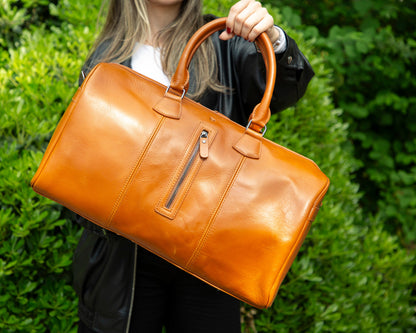 Leather Travel & Sport Duffel Bag