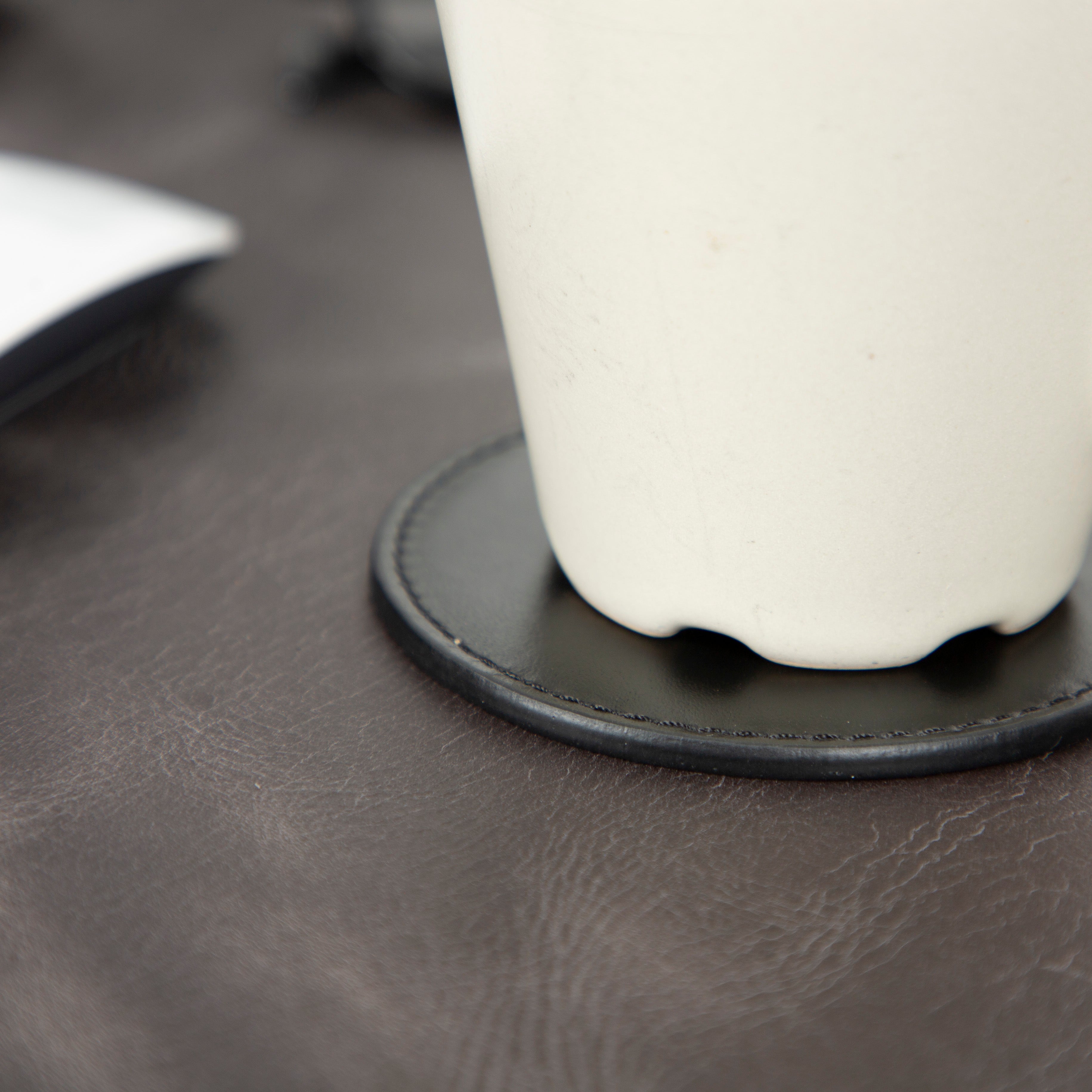 Divine Leather Cup Coaster Set