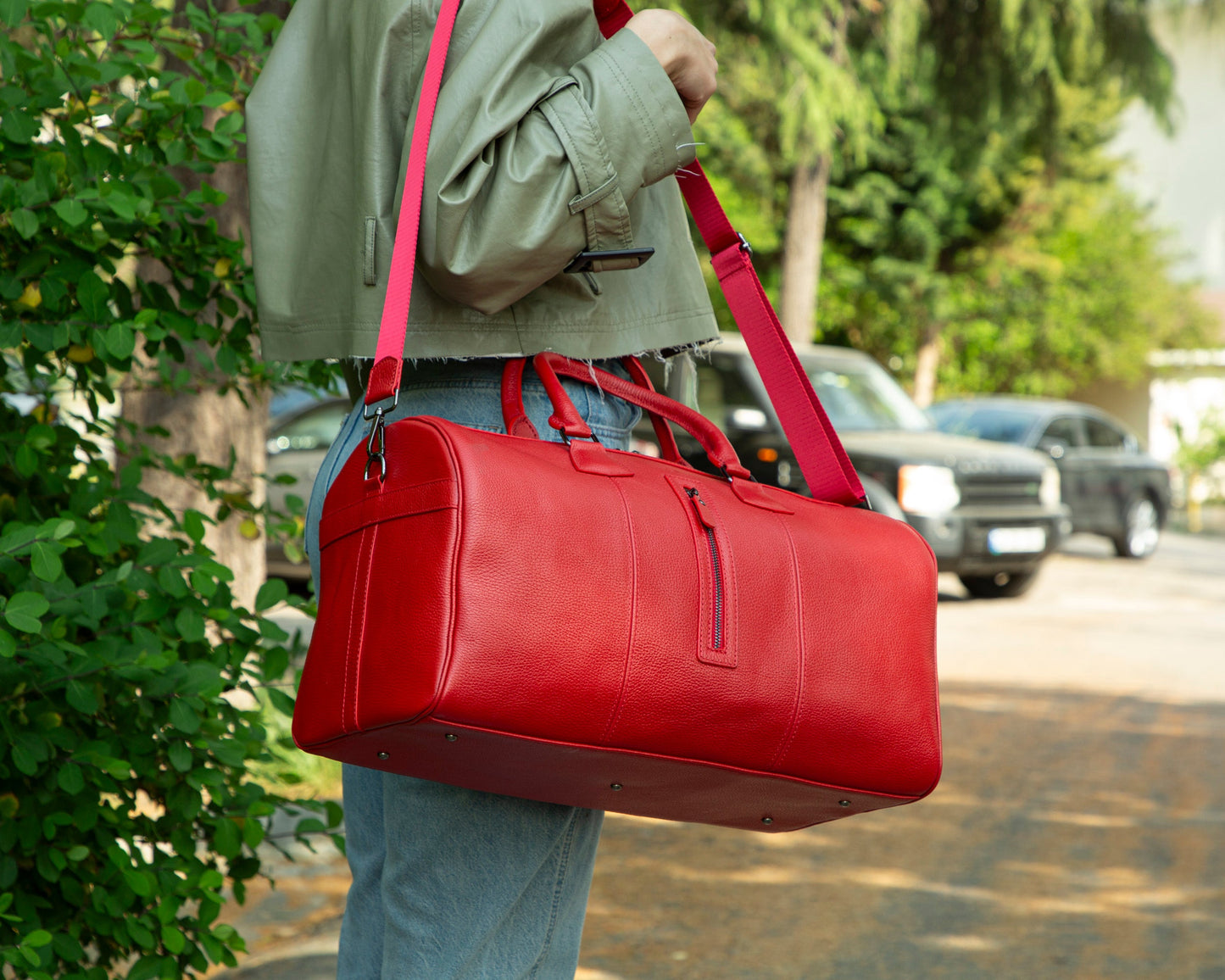 Dolly Leather Weekend Duffle Bag