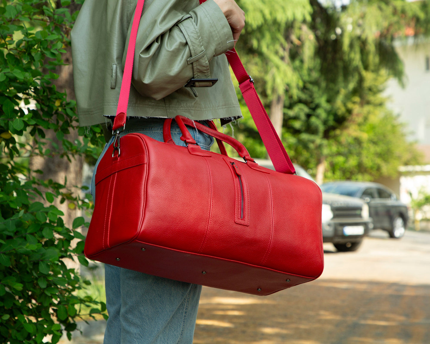 Dolly Leather Weekend Duffle Bag