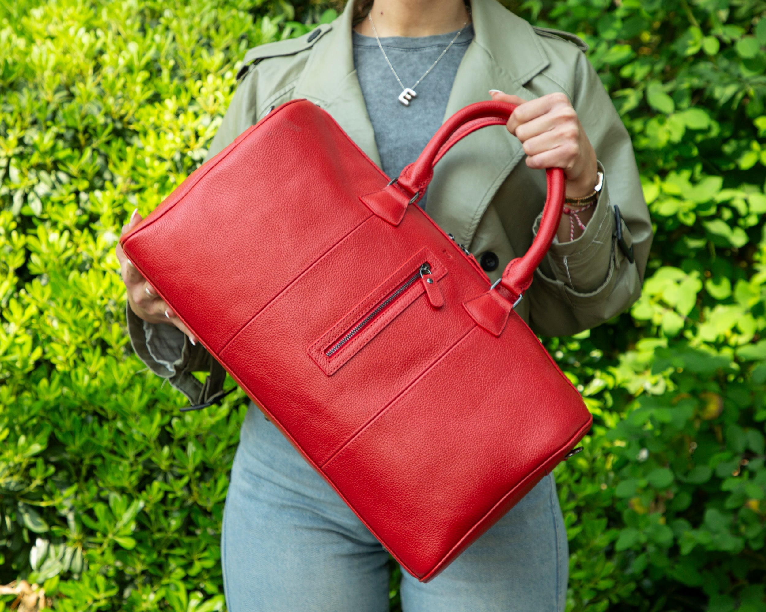 Leather Travel & Sport Duffel Bag