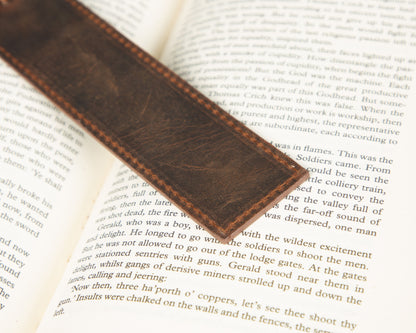 Markora Stitched Leather Bookmark