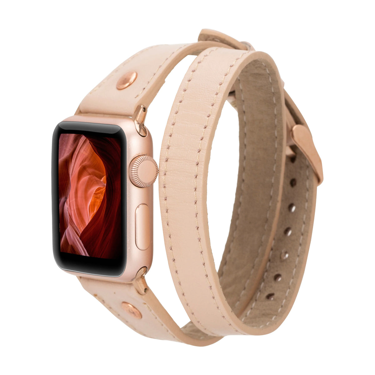Hector Double Tour Leather Apple Watch Band