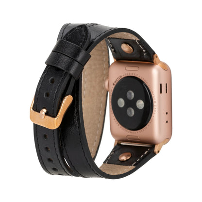 Hector Double Tour Leather Apple Watch Band