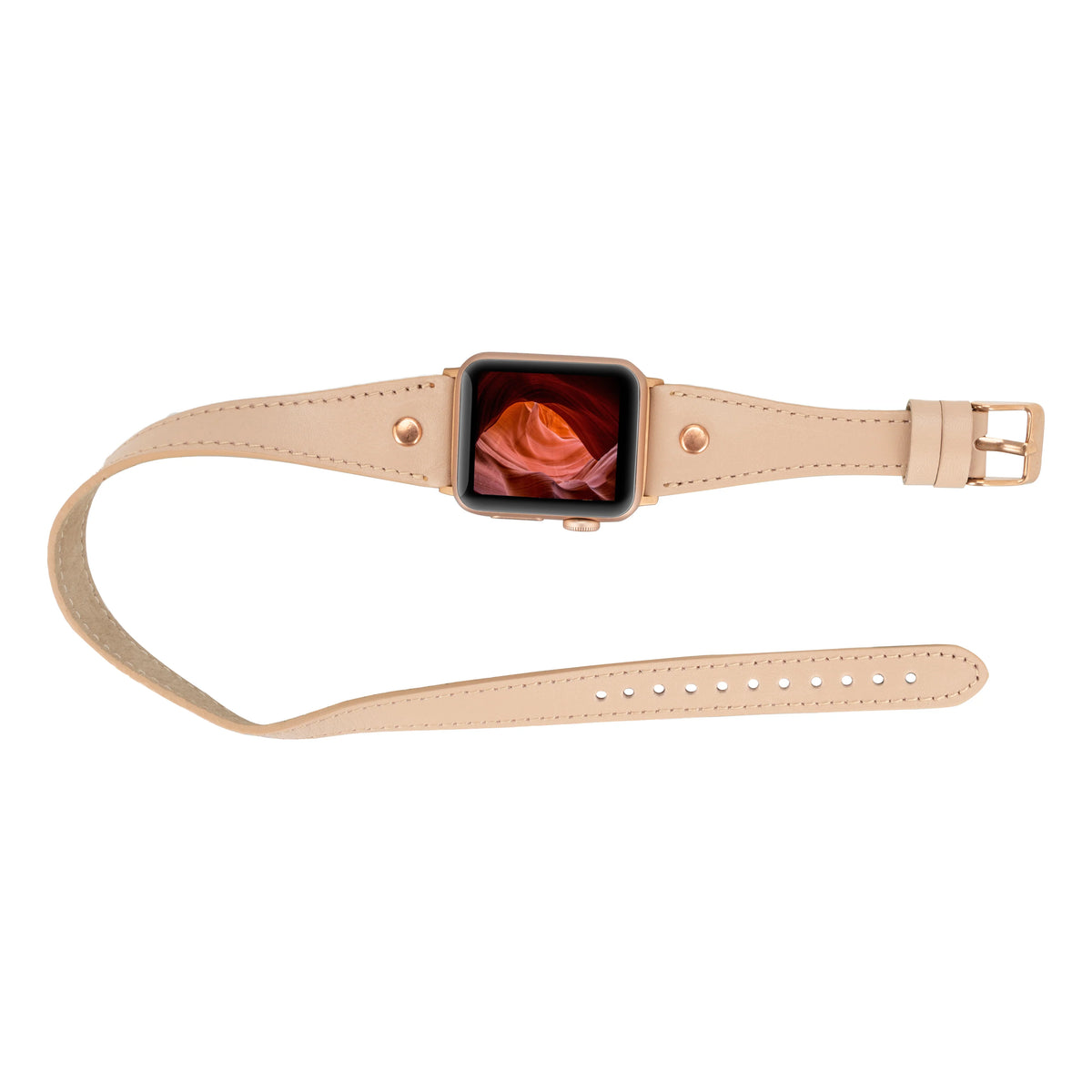 Hector Double Tour Leather Apple Watch Band
