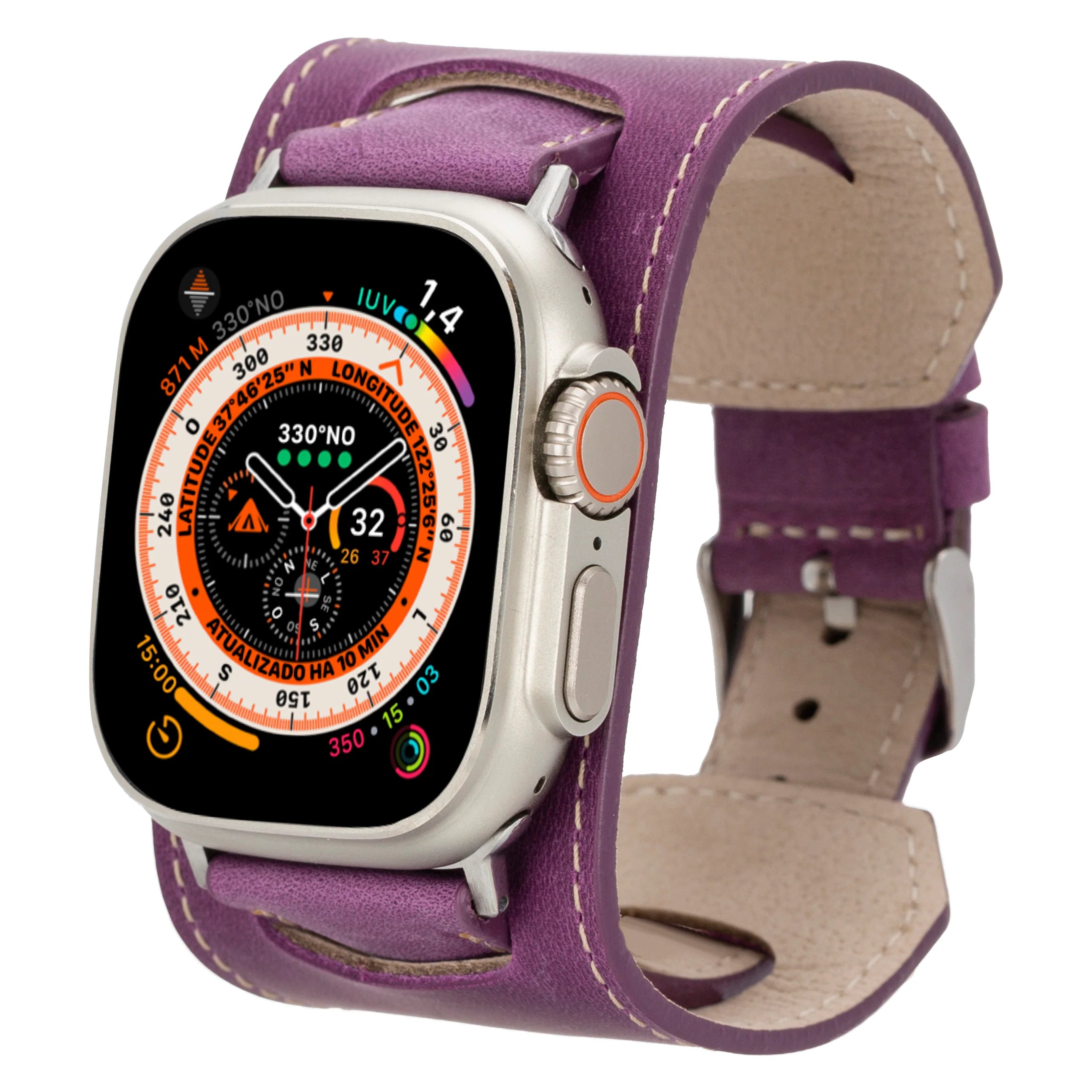 Cuff Style Genuine Leather Apple Watch Band