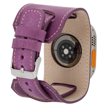 Cuff Style Genuine Leather Apple Watch Band