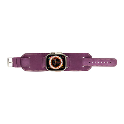 Cuff Style Genuine Leather Apple Watch Band