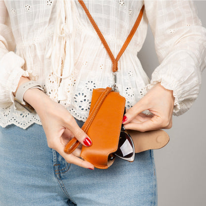 Riviera Genuine Leather Glasses Case