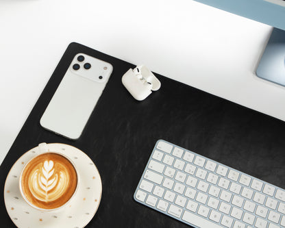 Tavolo Lined Leather Desk Mat - Medium