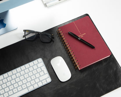 Tavolo Lined Leather Desk Mat - Medium