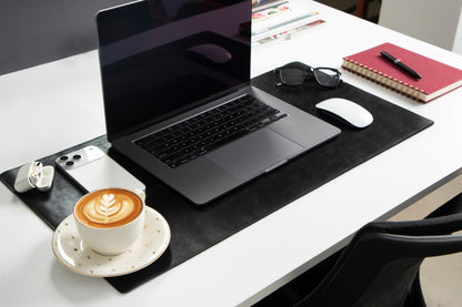 Tavolo Lined Leather Desk Mat - Small