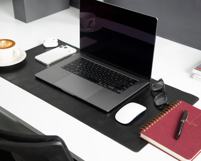 Tavolo Lined Leather Desk Mat - Small