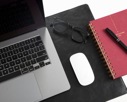 Tavolo Lined Leather Desk Mat - Small
