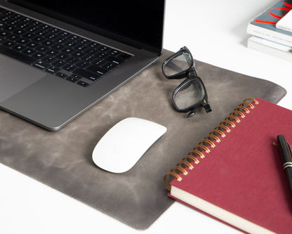 Tavolo Lined Leather Desk Mat - Small