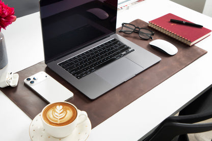 Tavolo Lined Leather Desk Mat - Small