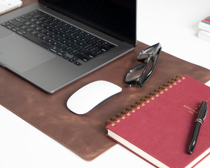 Tavolo Lined Leather Desk Mat - Small