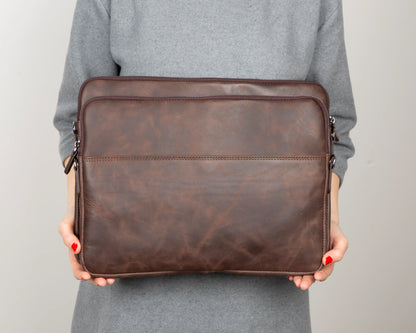Protective Leather Laptop & Tablet Sleeve