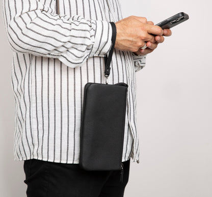 Maesta Leather Clutch Bag