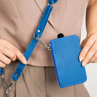 FlexGo Leather Phone Strap & Wallet Set – Clip-On Flex