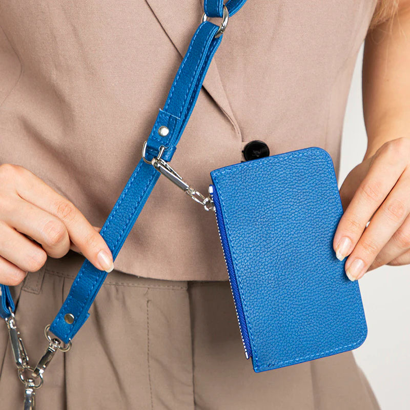FlexGo Leather Phone Strap & Wallet Set – Clip-On Flex