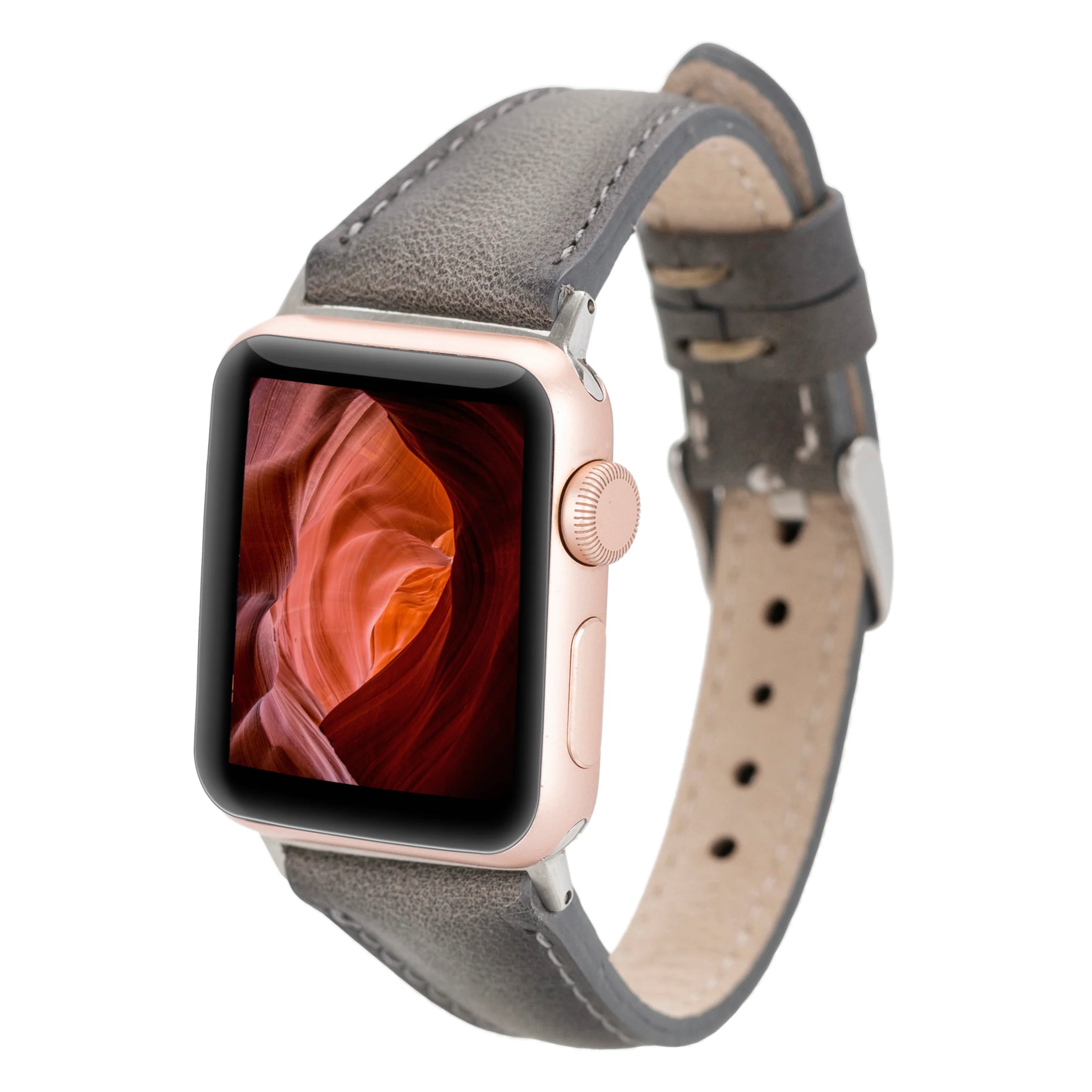 Classic Slim Style Genuine Leather Apple Watch Band
