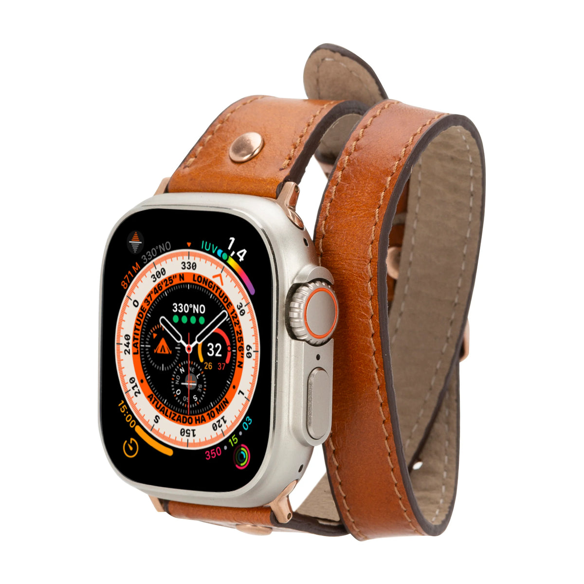 Hector Double Tour Leather Apple Watch Band