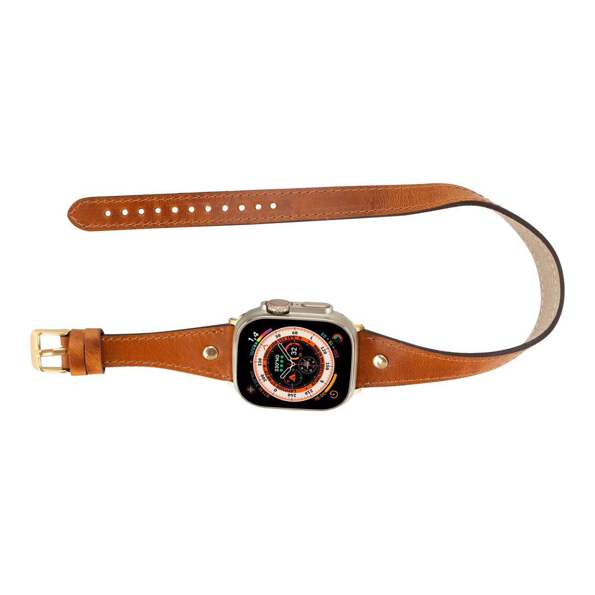 Hector Double Tour Leather Apple Watch Band