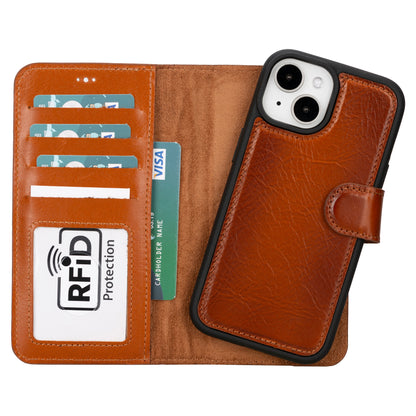 Magic iPhone 16 Series Detachable Genuine Leather Case