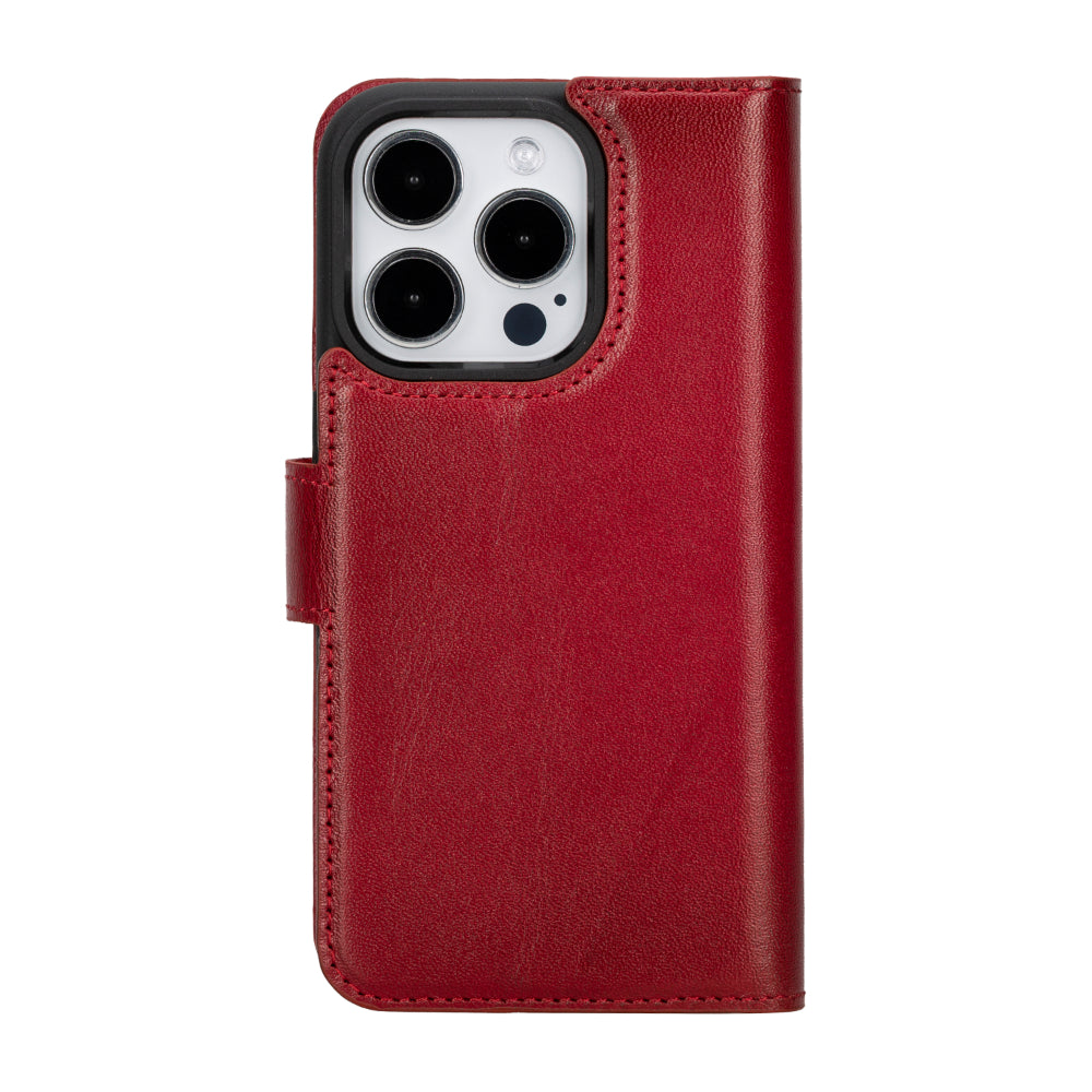 Magic iPhone 16 Series Detachable Genuine Leather Case