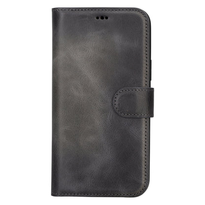 Magic iPhone 16 Series Detachable Genuine Leather Case