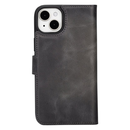 Magic iPhone 16 Series Detachable Genuine Leather Case