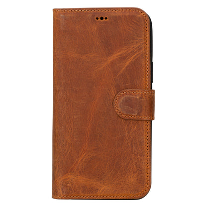 Magic iPhone 16 Series Detachable Genuine Leather Case