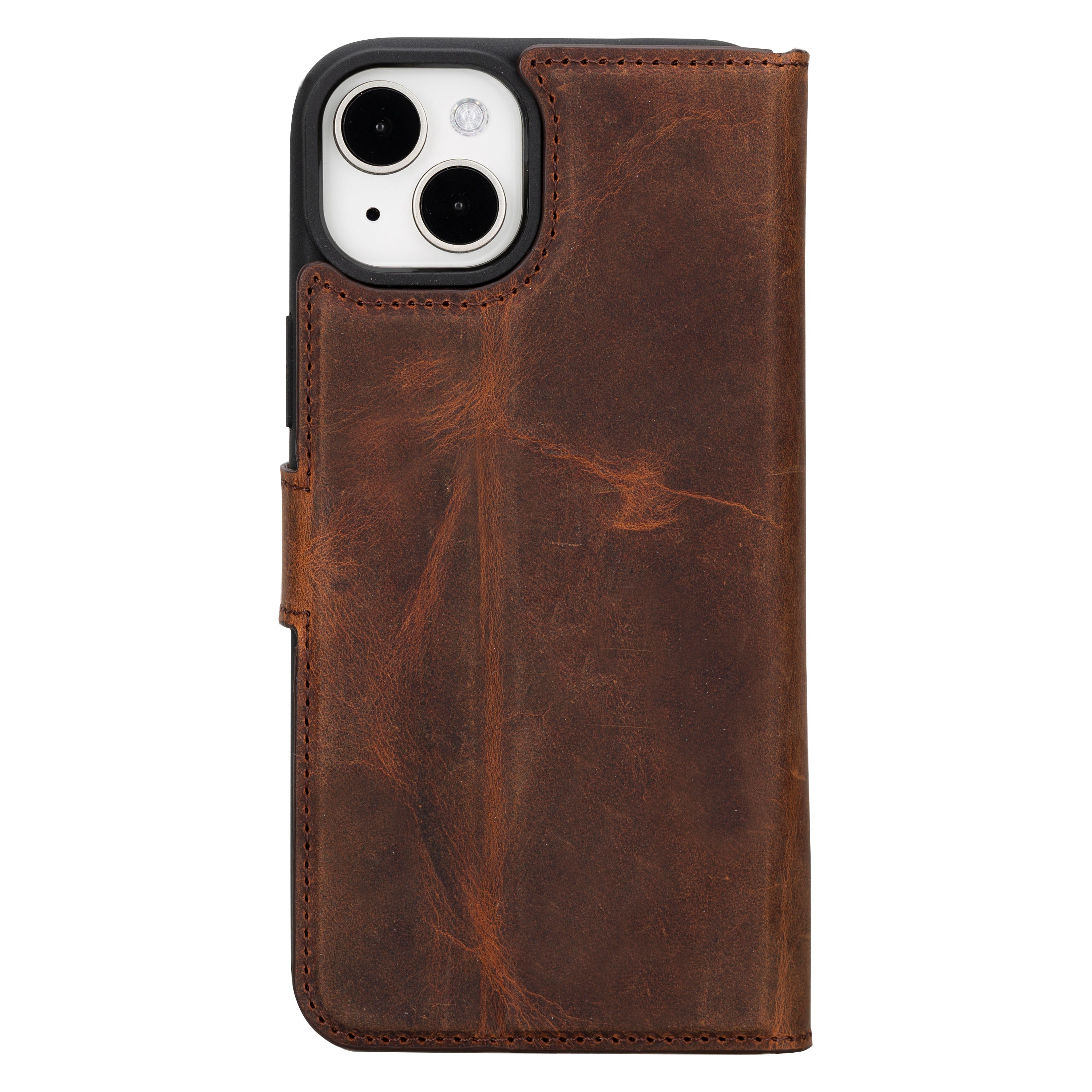 Magic iPhone 16 Series Detachable Genuine Leather Case