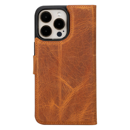 Magic iPhone 16 Series Detachable Genuine Leather Case