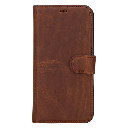 Magic iPhone 16 Series Detachable Genuine Leather Case