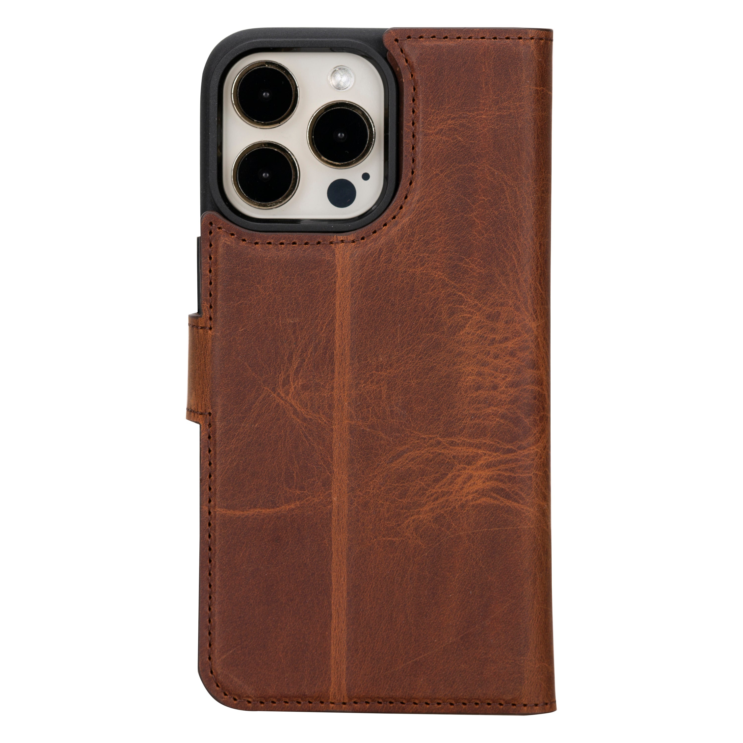 Magic iPhone 16 Series Detachable Genuine Leather Case